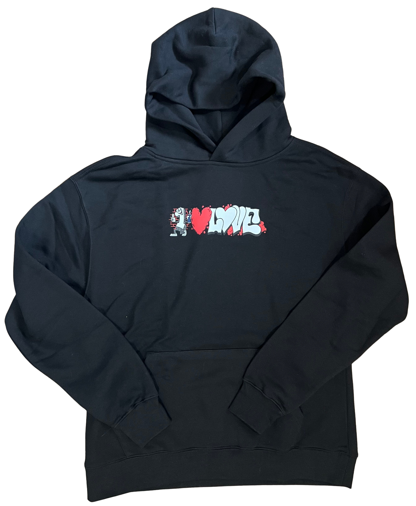 1Love Black Hoodie