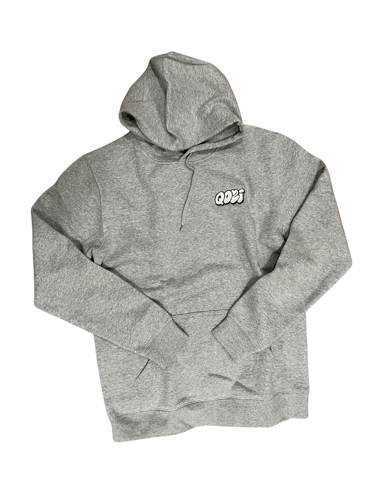 Qozi Gray Stencil Hoodie