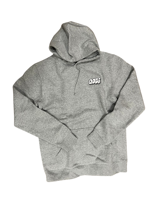 Qozi Gray Stencil Hoodie