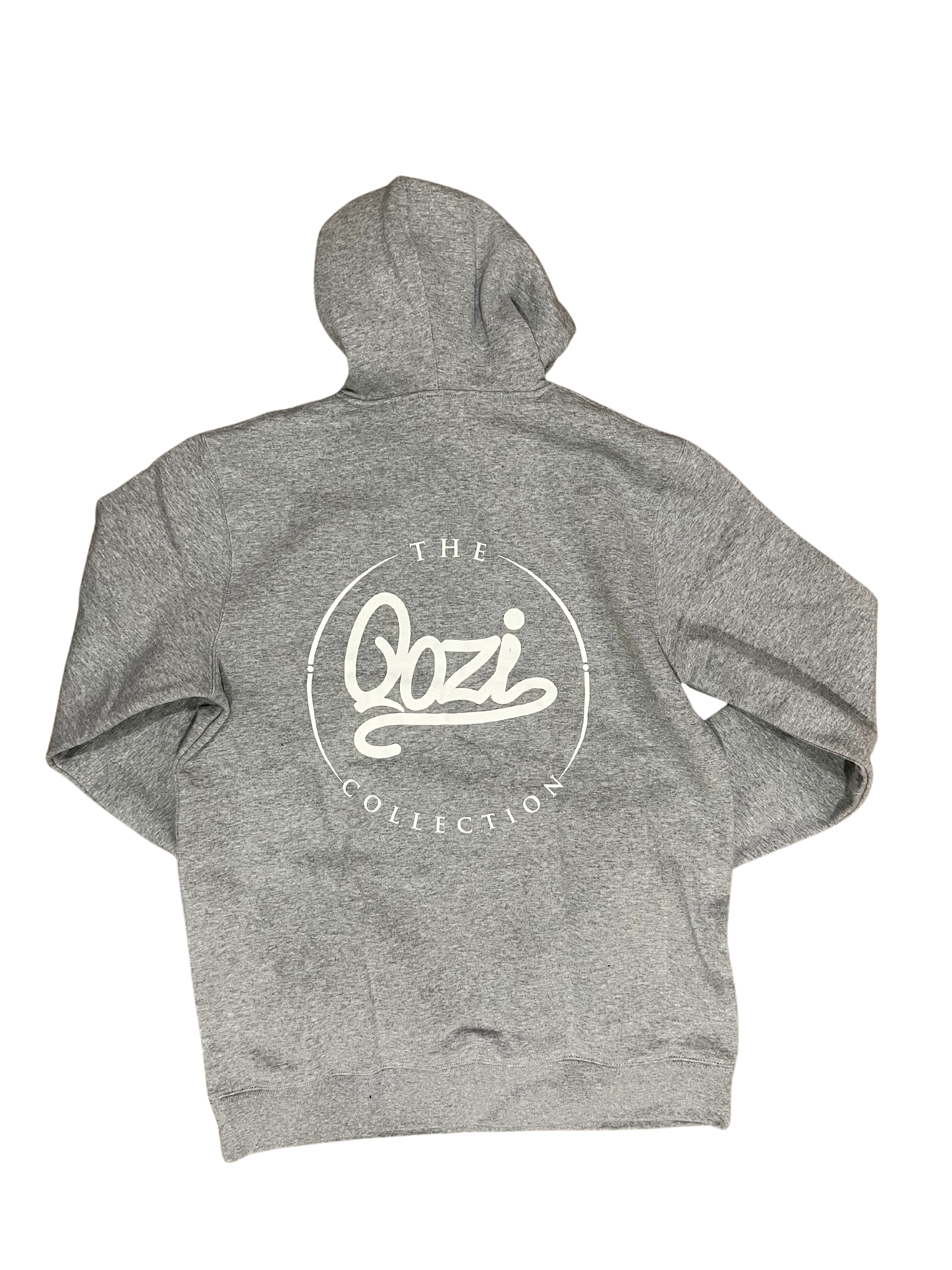 Qozi Gray Stencil Hoodie