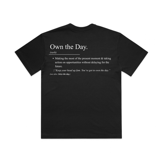 Black Qozi "Own The Day" Definition Tee